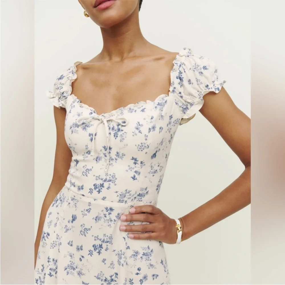 Reformation Pacey Cottagecore Dress in Lula Print Bohemian Size 2 - Picture 3 of 16